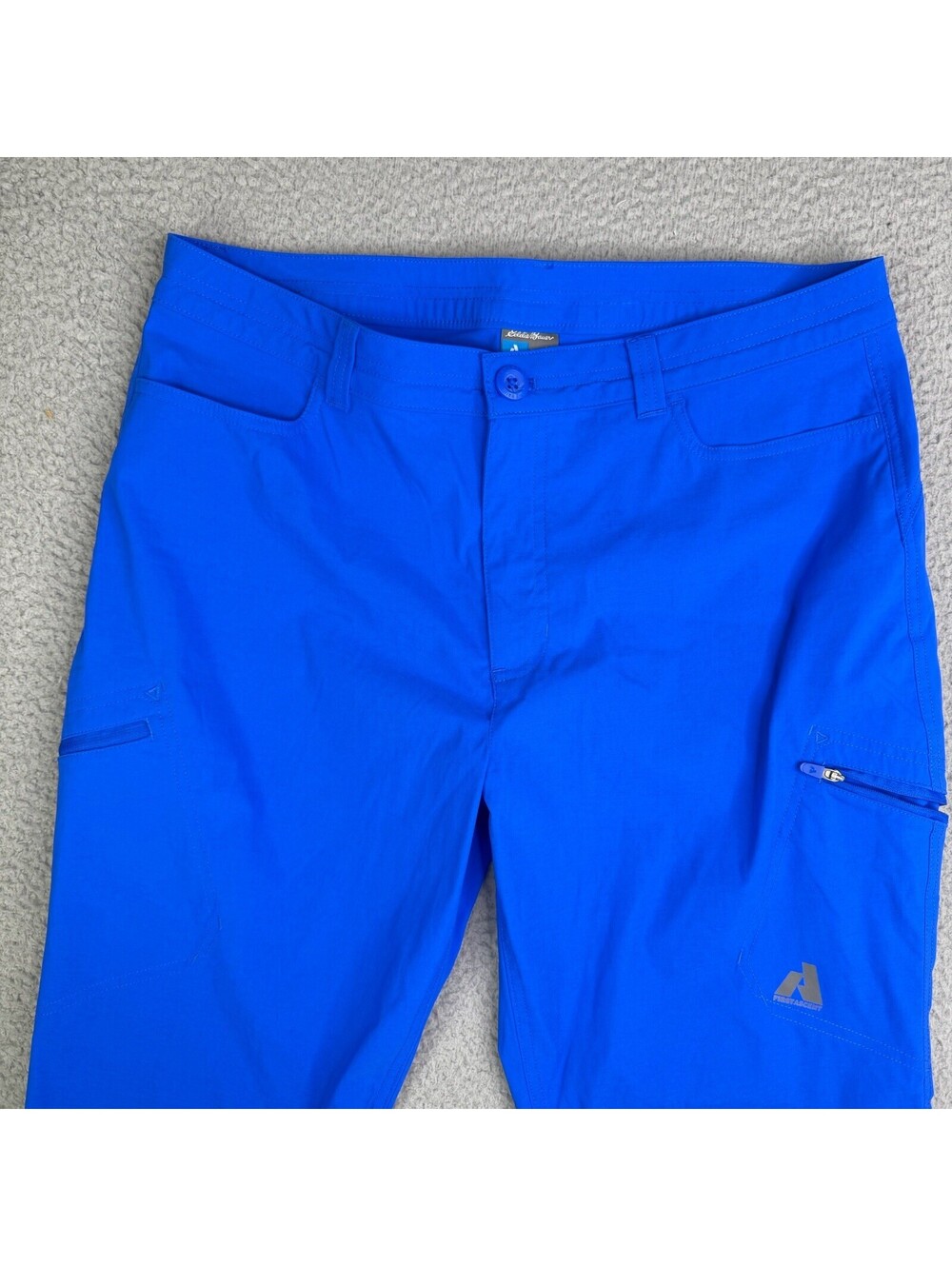Eddie Bauer Pants Women's 14T First Ascent Guide Pro Cargo Nylon Stretch Blue